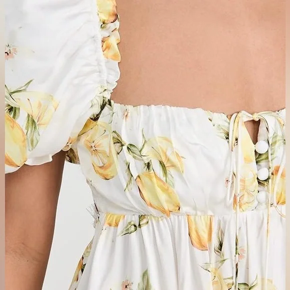 Altar’d State floral Print Puff Sleeve Mini Dress - Picture 3 of 6